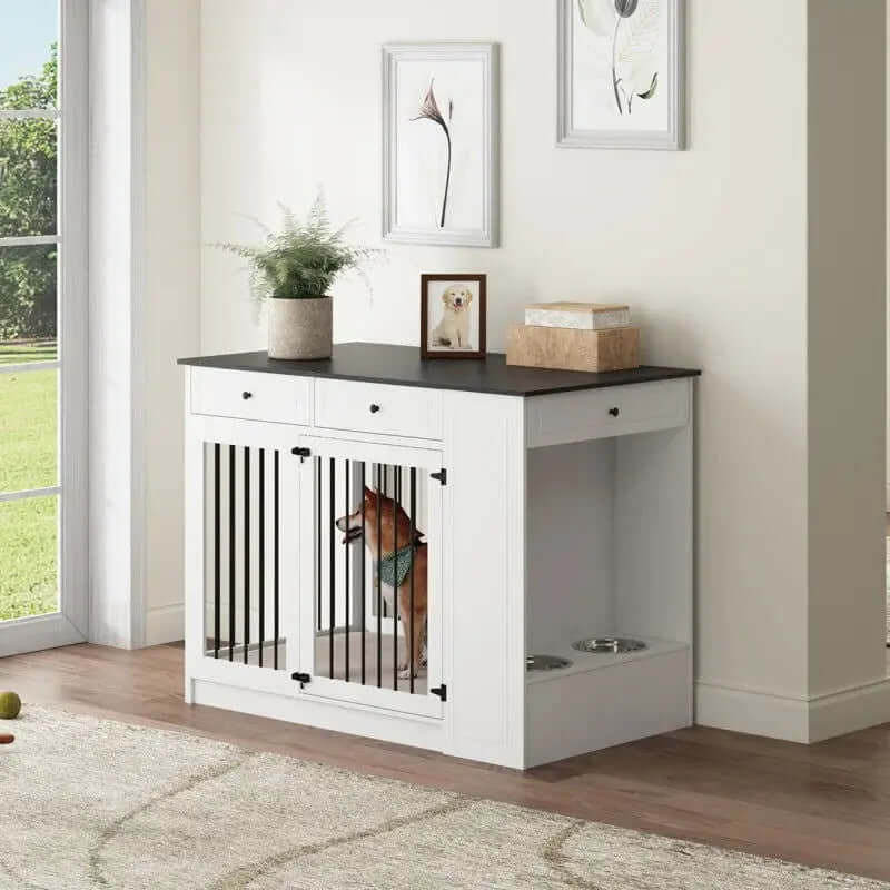 Egina Wooden Furniture Storage Crate with Single Door-Allen Cozy Haven Store