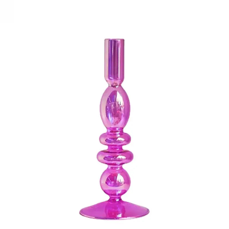 Elegant Glass Taper Candle Holders for Decor Allen Cozy Haven Store