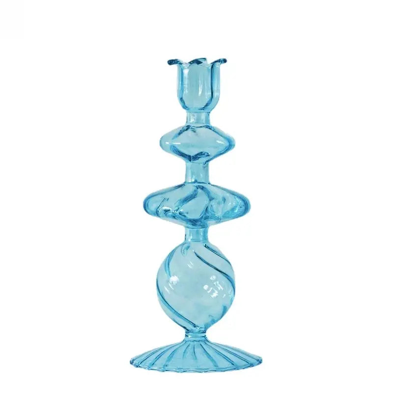 Elegant Glass Taper Candle Holders for Decor Allen Cozy Haven Store