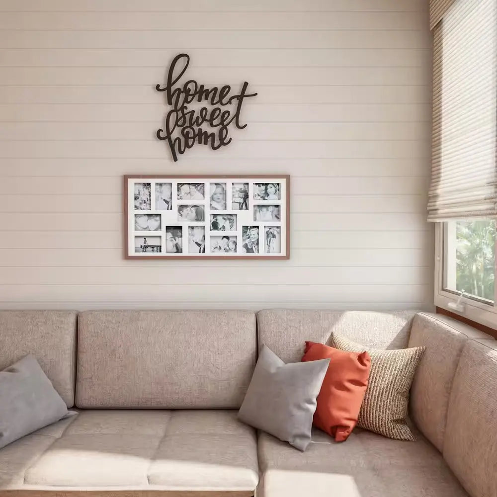 "Elegant Metal Cutout Sign: 'Home Sweet Home'"-Allen Cozy Haven Store