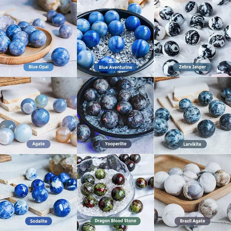 Elegant Natural Crystal Sphere Collection for Home Décor-Allen Cozy Haven Store
