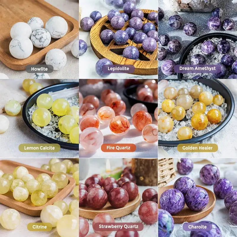 Elegant Natural Crystal Sphere Collection for Home Décor-Allen Cozy Haven Store