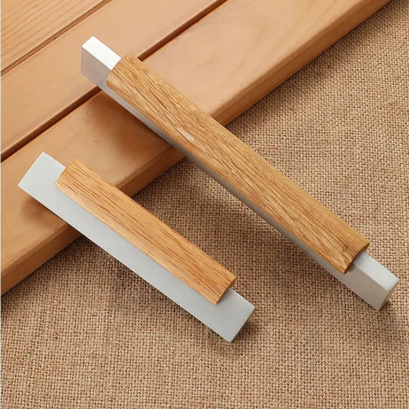 Elegant Natural Wood Cabinet Handles and Drawer Knobs - Premium Accessories for Kitchen and Home Furnishings-Allen Cozy Haven Store