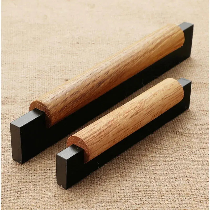 Elegant Natural Wood Cabinet Handles and Drawer Knobs - Premium Accessories for Kitchen and Home Furnishings-Allen Cozy Haven Store