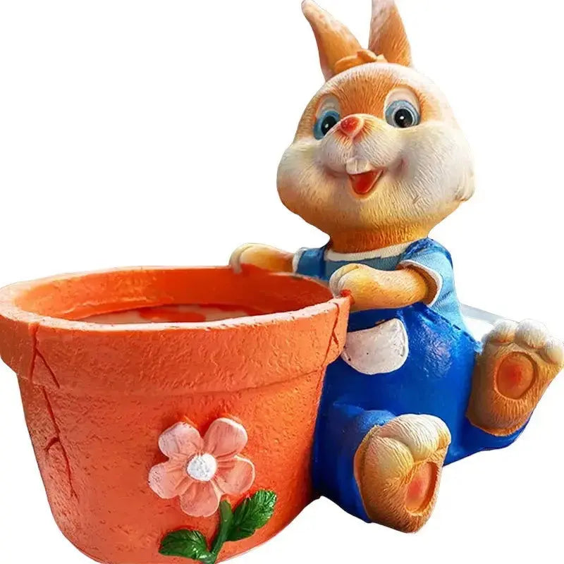 Elegant Rabbit Planter for Home Decor-Allen Cozy Haven Store