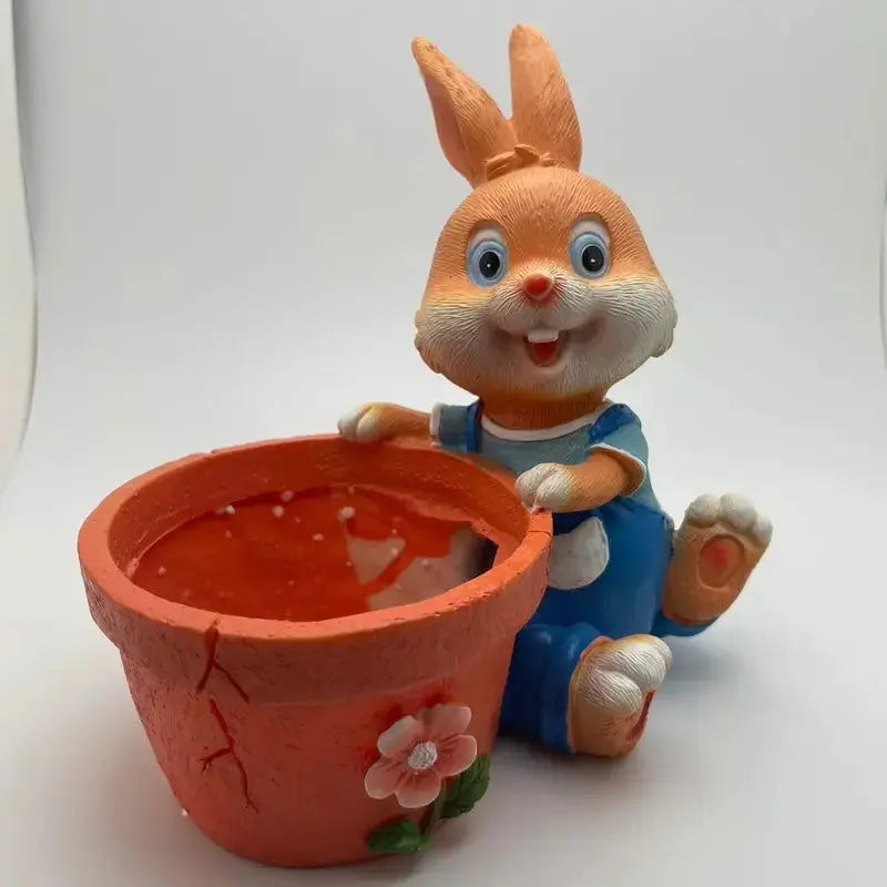 Elegant Rabbit Planter for Home Decor-Allen Cozy Haven Store