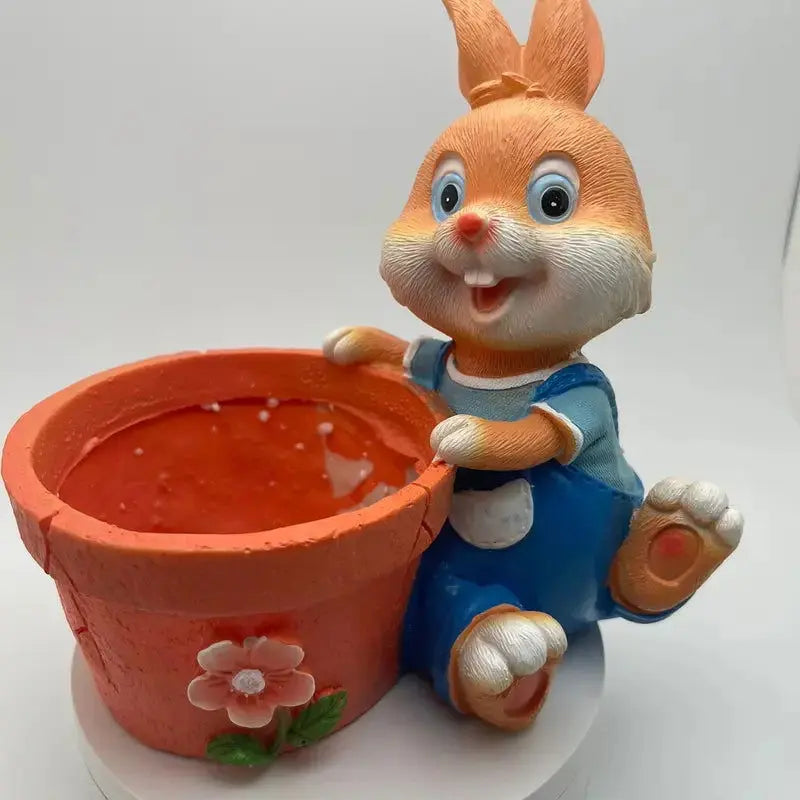 Elegant Rabbit Planter for Home Decor-Allen Cozy Haven Store