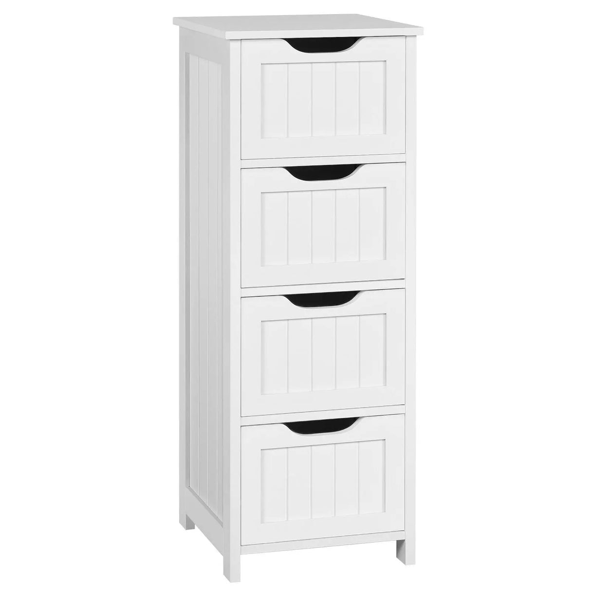Elegant White 4-Drawer Wooden Dresser-Allen Cozy Haven Store