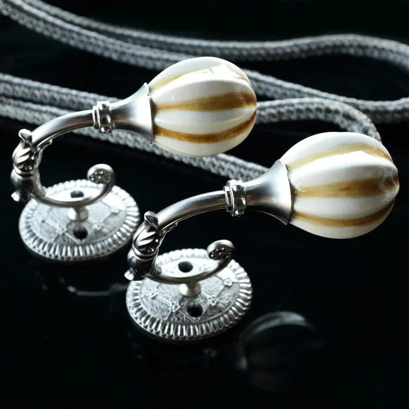 European Classic Curtain Hooks - Elegant Retro Tieback Wall Hooks for Creative Curtain Styling-Allen Cozy Haven Store