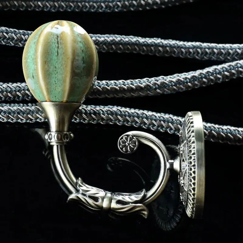 European Classic Curtain Hooks - Elegant Retro Tieback Wall Hooks for Creative Curtain Styling-Allen Cozy Haven Store