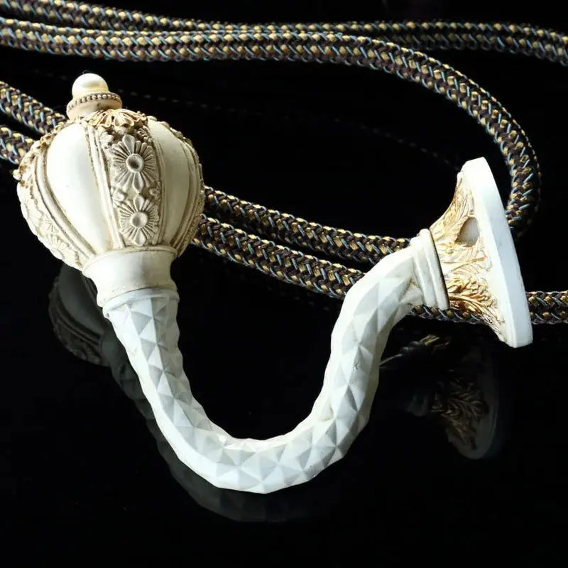 European Classic Curtain Hooks - Elegant Retro Tieback Wall Hooks for Creative Curtain Styling-Allen Cozy Haven Store