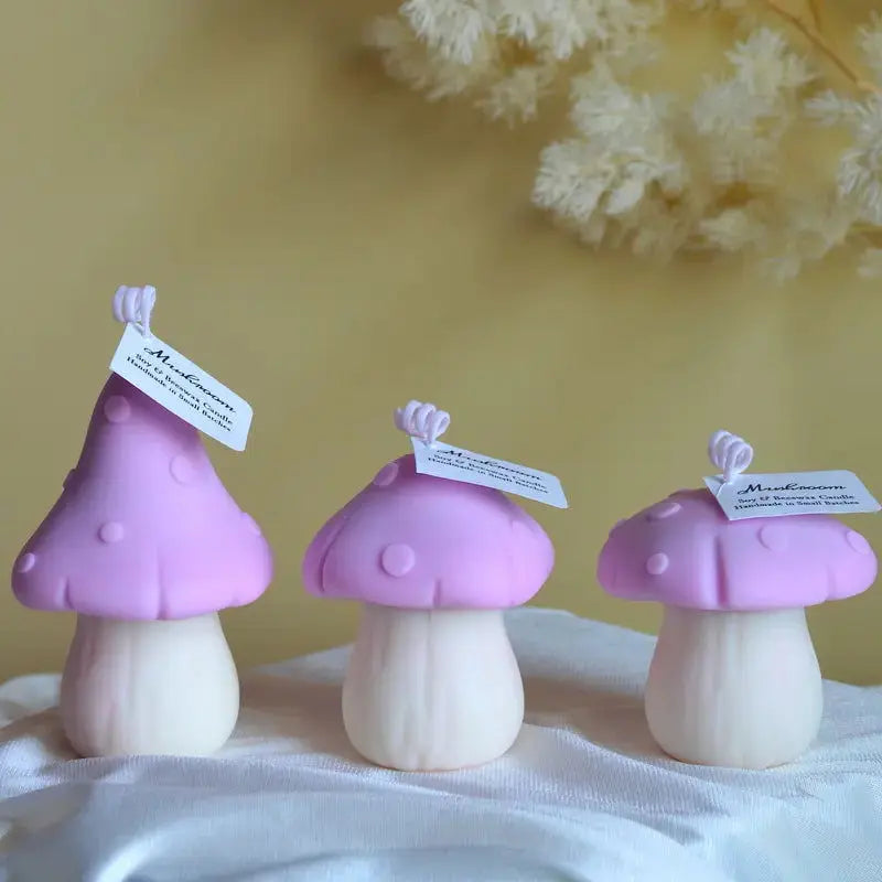 Exquisite Artisan Candles in Mushroom Design Allen Cozy Haven Store