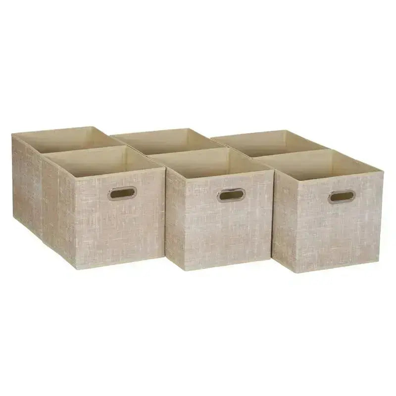 Fabric Storage Bin Set with Open Design