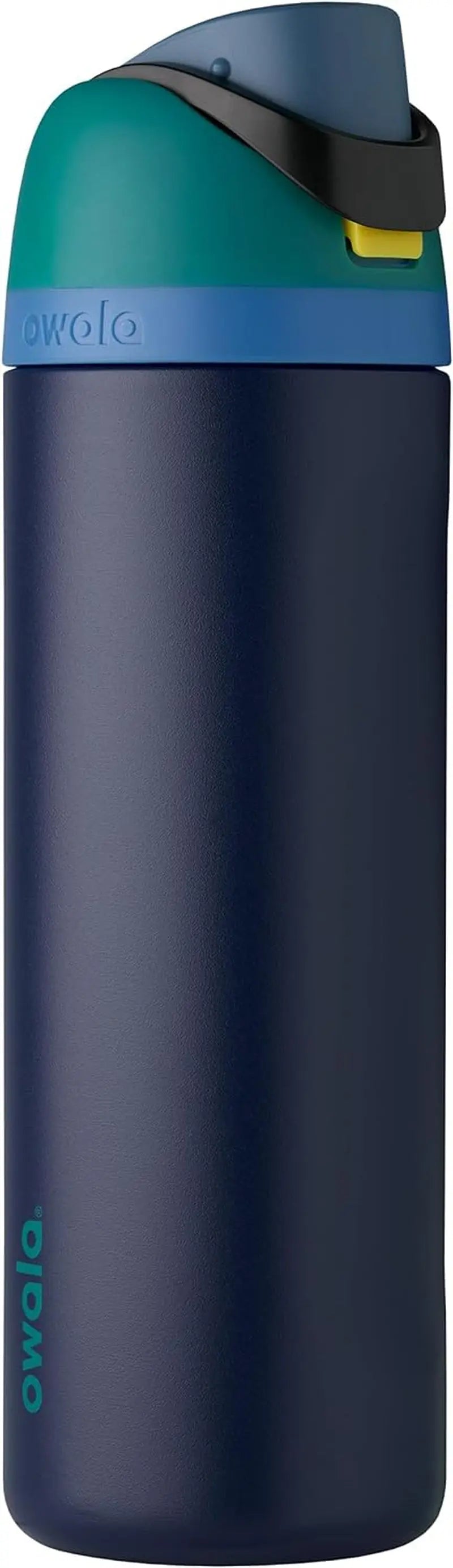 Freesip 24-Ounce Insulated Water Bottle with Straw - BPA-Free, Ideal for Sports and Travel, Dark Color-Allen Cozy Haven Store