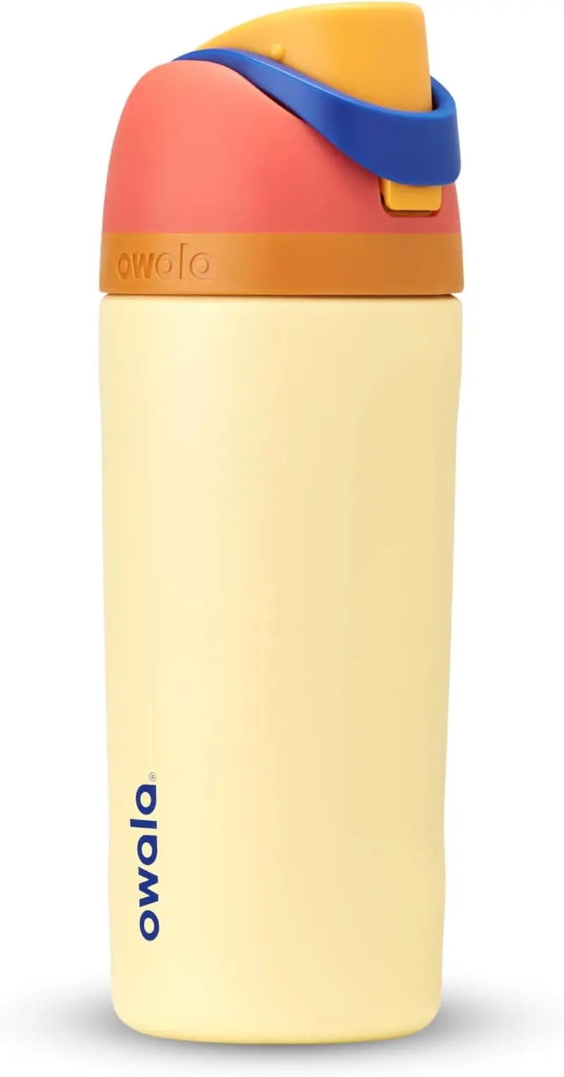 Freesip 24-Ounce Insulated Water Bottle with Straw - BPA-Free, Ideal for Sports and Travel, Dark Color-Allen Cozy Haven Store