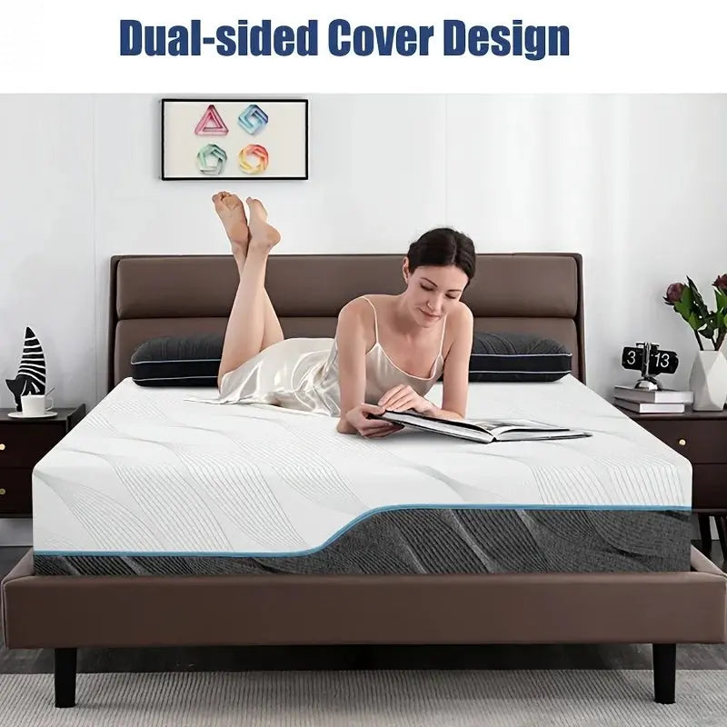 Hcore Queen Mattress, 8/10 inch Medium Firm - Extra Firm Dual-Sided Flip-Flop Mattress for Back Pain Relief Allen Cozy Haven Store