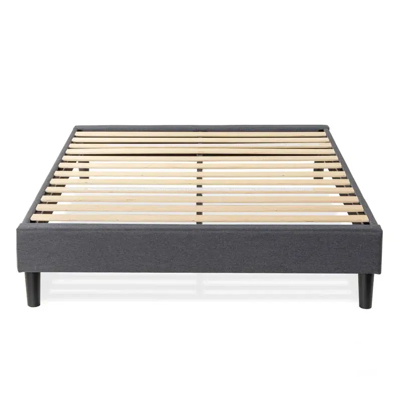 Kirwin Upholstered Metal Platform Bed Frame - Elegant and Durable Design-Allen Cozy Haven Store