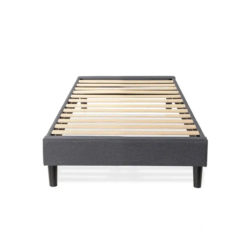 Kirwin Upholstered Metal Platform Bed Frame - Elegant and Durable Design-Allen Cozy Haven Store