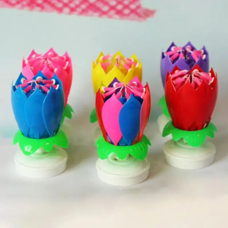 Lotus Blossom Musical Birthday Candles Allen Cozy Haven Store