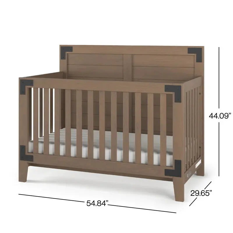 Lucas 3-Piece Convertible Standard Crib and Changer Nursery Furniture Set-Allen Cozy Haven Store
