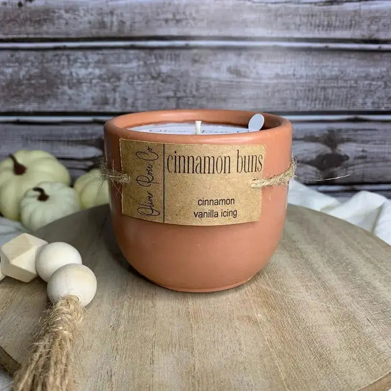 Luxurious Autumn Soy Candles in Elegant Concrete Holders Allen Cozy Haven Store