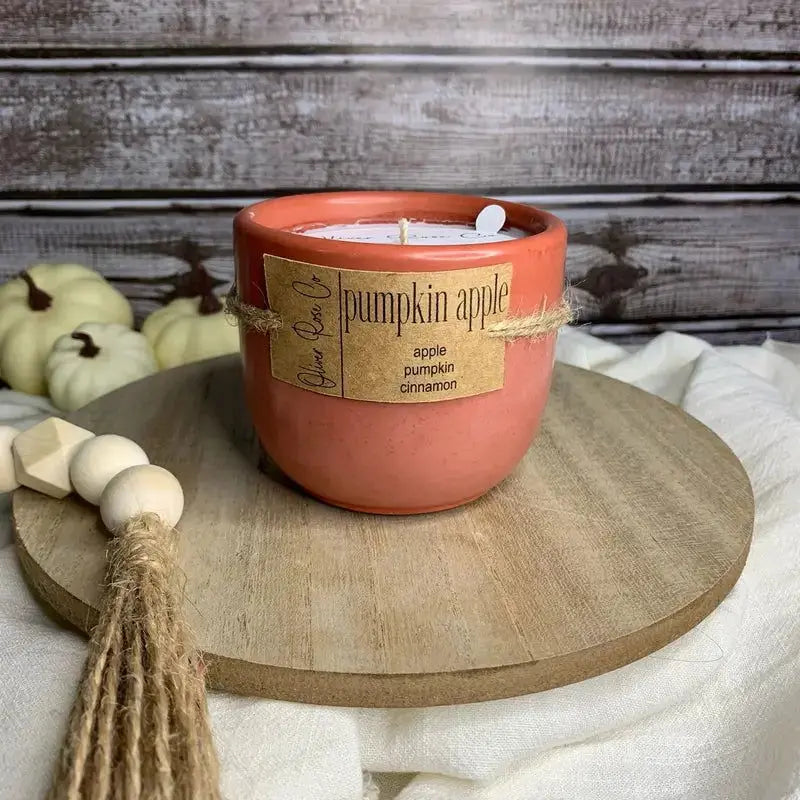 Luxurious Autumn Soy Candles in Elegant Concrete Holders Allen Cozy Haven Store