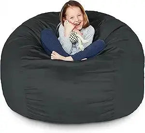 Luxurious Giant 6ft Bean Bag Chair with Microsuede Cover - Ultra Soft, Foam Filling, Washable XL Bean Bag Sofa for Kids, Teenag Allen Cozy Haven Store