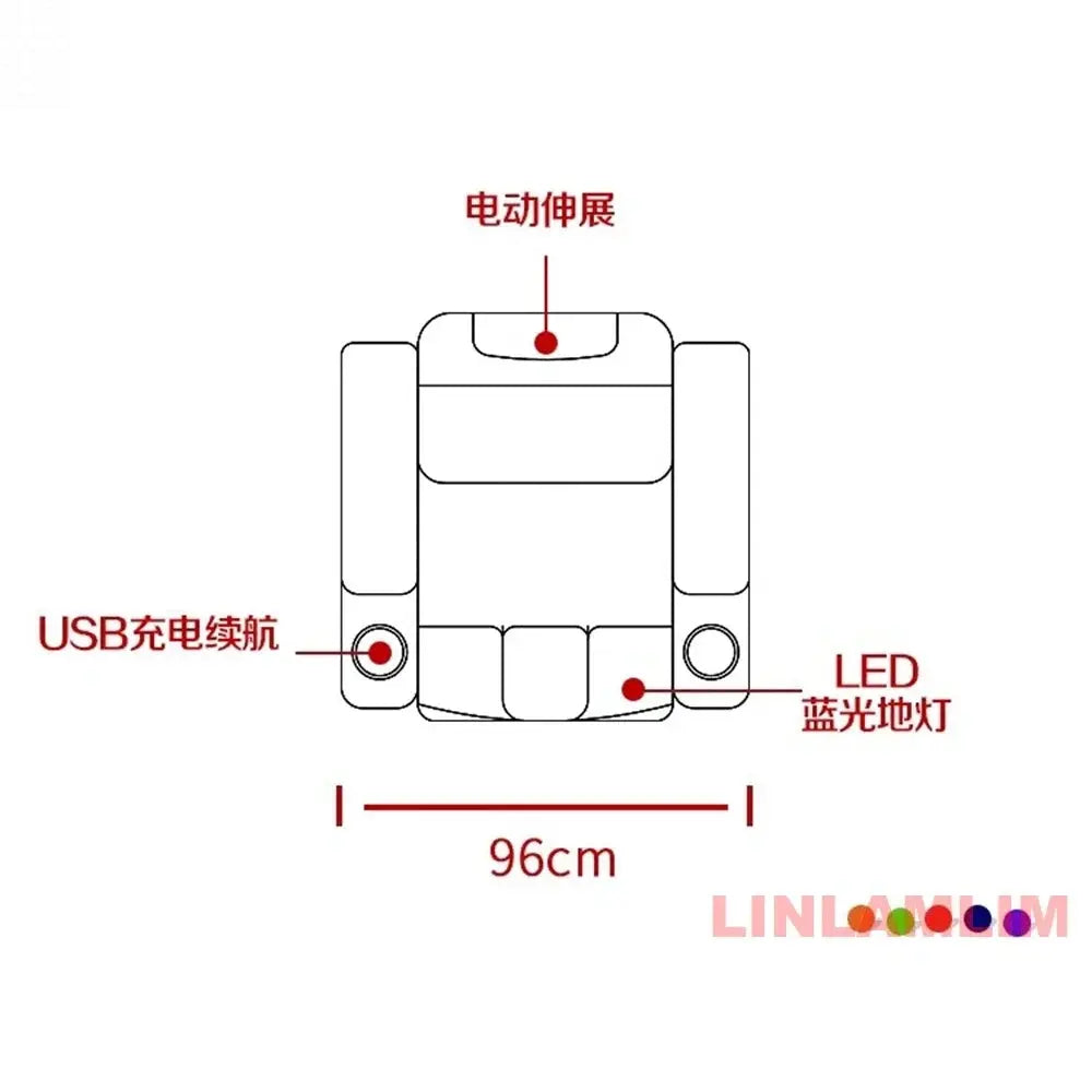 MINGDIBAO Luxury Electric Recliner Cinema Chair with Cup Holder, Genuine Leather Upholstery, LED Lighting – Home Theater Seating Allen Cozy Haven Store