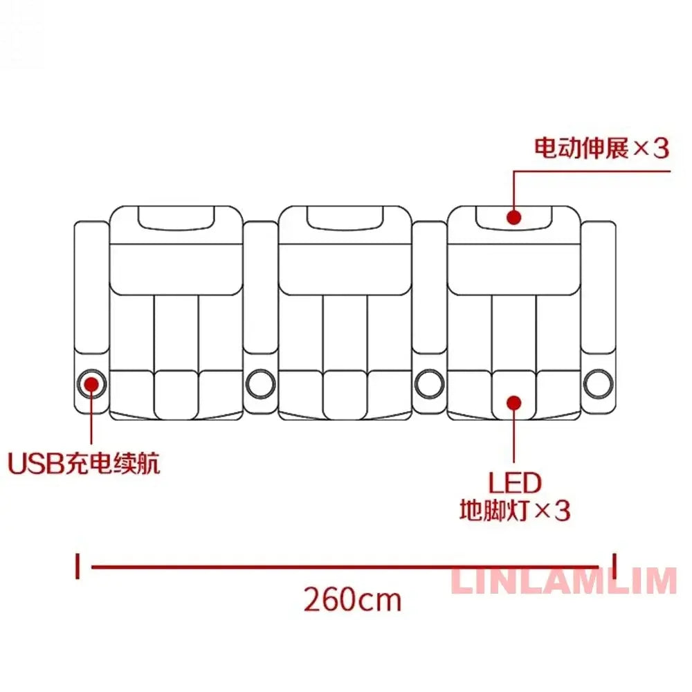 MINGDIBAO Luxury Electric Recliner Cinema Chair with Cup Holder, Genuine Leather Upholstery, LED Lighting – Home Theater Seating Allen Cozy Haven Store