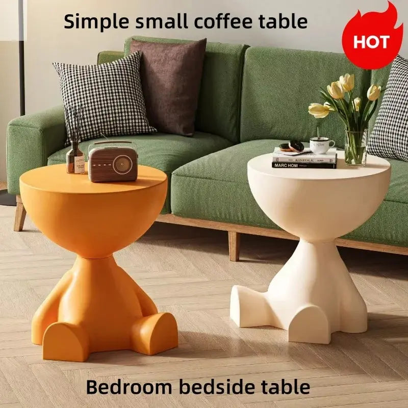 Modern minimalist bedroom bedside table minimalist small coffee table living room home creative edge table mini coffee table Allen Cozy Haven Store
