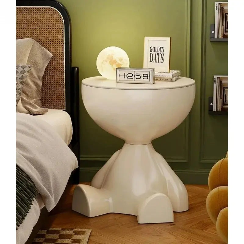 Modern minimalist bedroom bedside table minimalist small coffee table living room home creative edge table mini coffee table Allen Cozy Haven Store