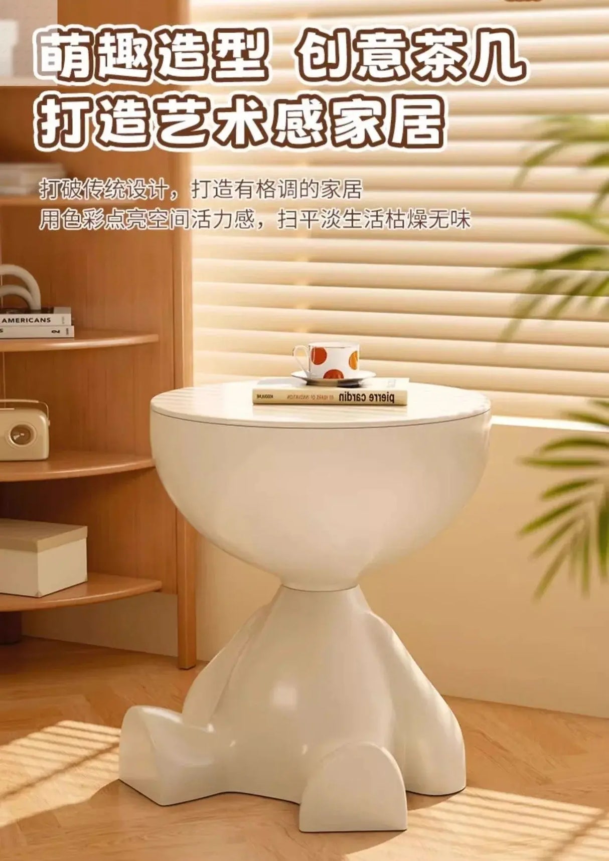 Modern minimalist bedroom bedside table minimalist small coffee table living room home creative edge table mini coffee table Allen Cozy Haven Store