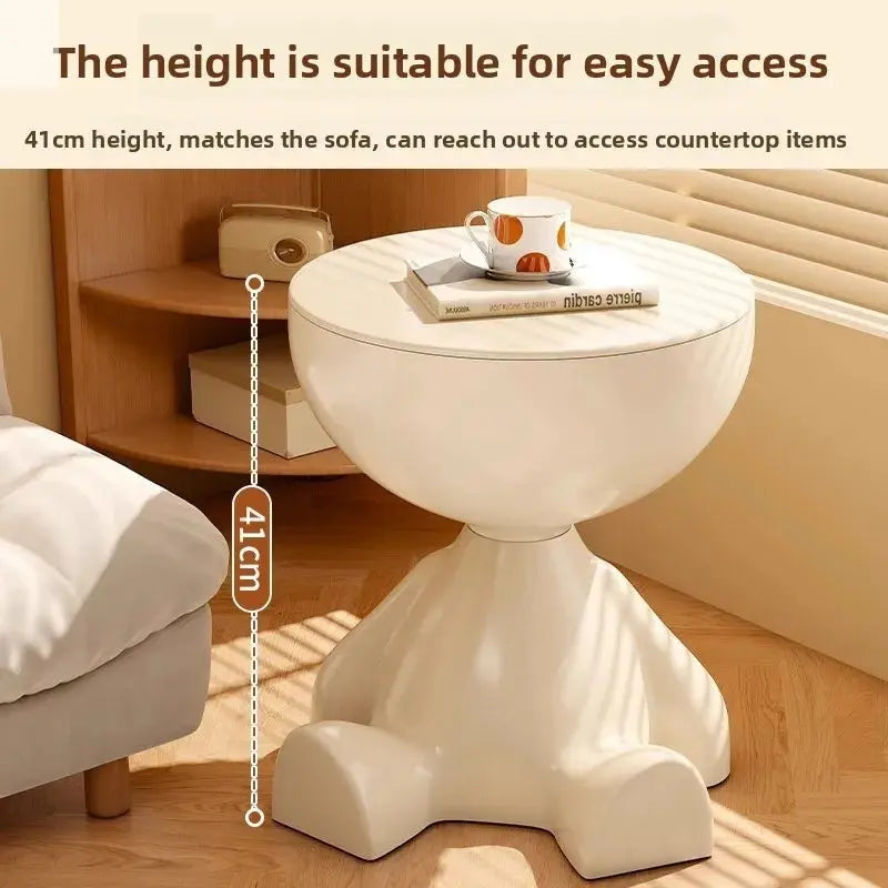 Modern minimalist bedroom bedside table minimalist small coffee table living room home creative edge table mini coffee table Allen Cozy Haven Store