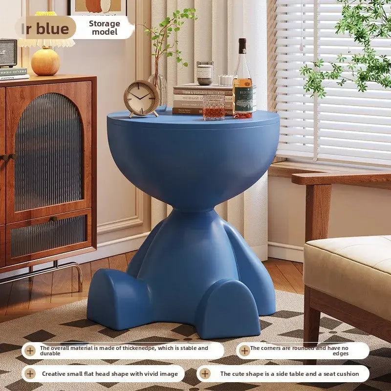 Modern minimalist bedroom bedside table minimalist small coffee table living room home creative edge table mini coffee table Allen Cozy Haven Store