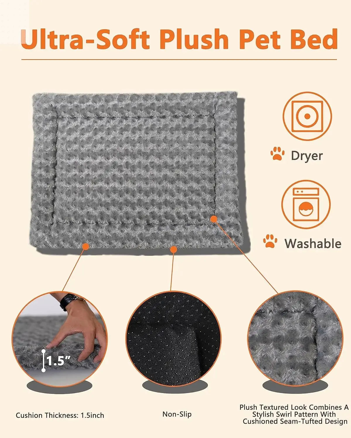 Multi-Functional Dog Crate Furniture with Wireless Charging, Dual USB, Drawer & Cushion Allen Cozy Haven Store