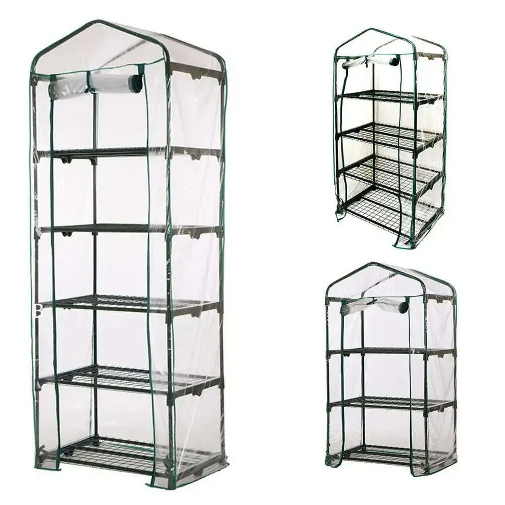 Multi-Tier PVC Waterproof Greenhouse Cover for Garden Plants and Flowers (Iron Stand Not Included)-Allen Cozy Haven Store