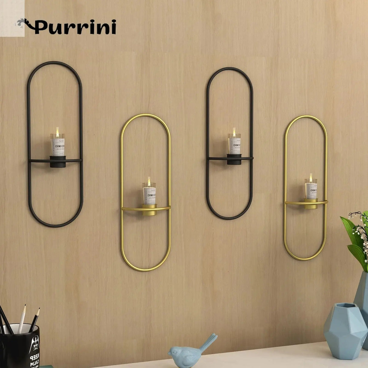 Nordic Metal Wall Candle Holder -Enhance your walls with Chic Decor Allen Cozy Haven Store
