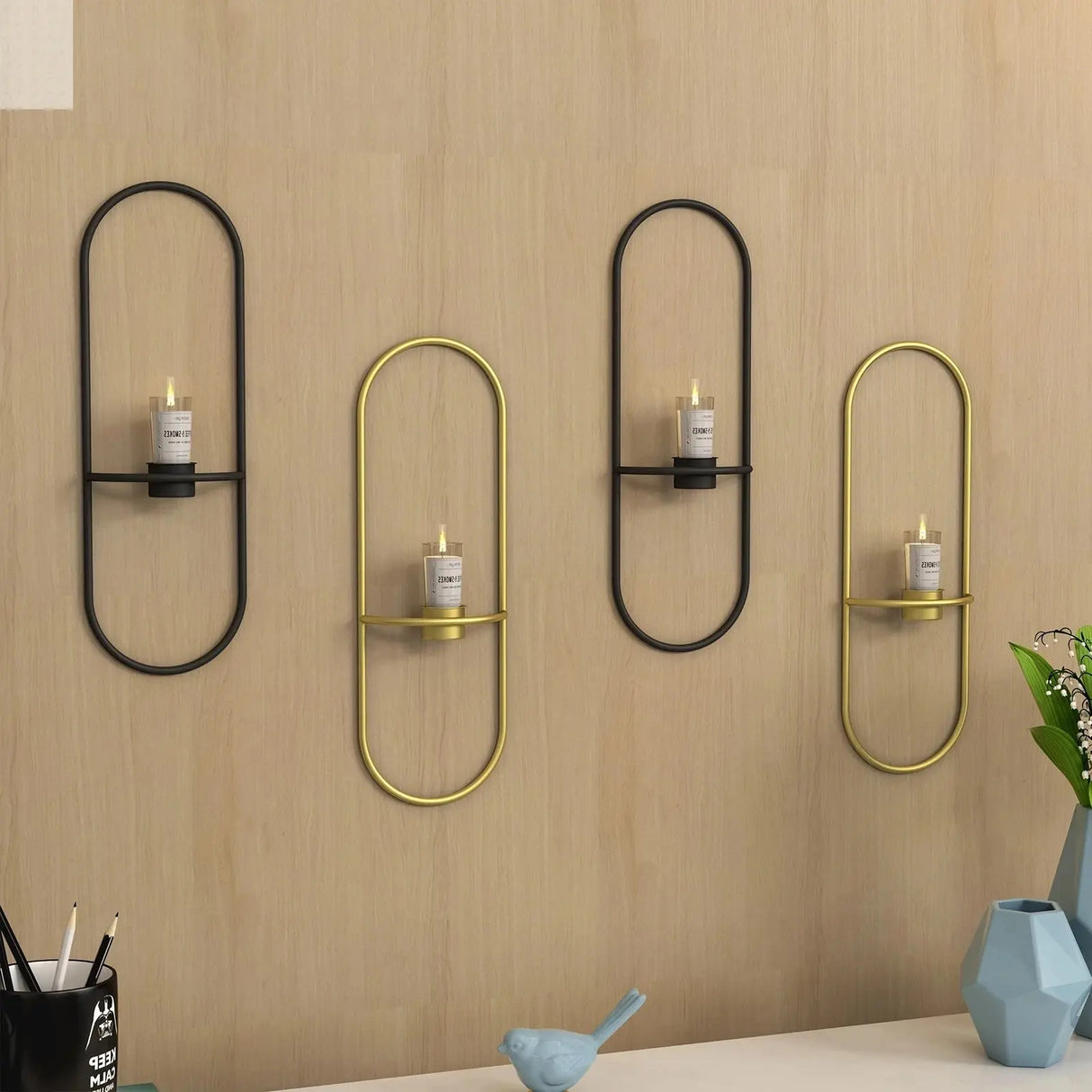 Nordic Metal Wall Candle Holder -Enhance your walls with Chic Decor Allen Cozy Haven Store