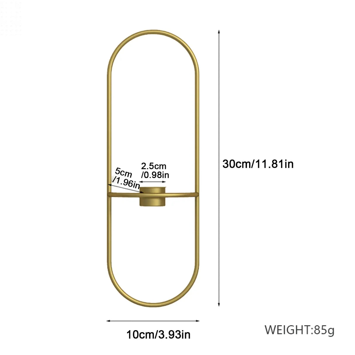 Nordic Metal Wall Candle Holder -Enhance your walls with Chic Decor Allen Cozy Haven Store