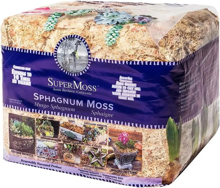Orchid Sphagnum Moss - Dried Natural 8 oz-Allen Cozy Haven Store