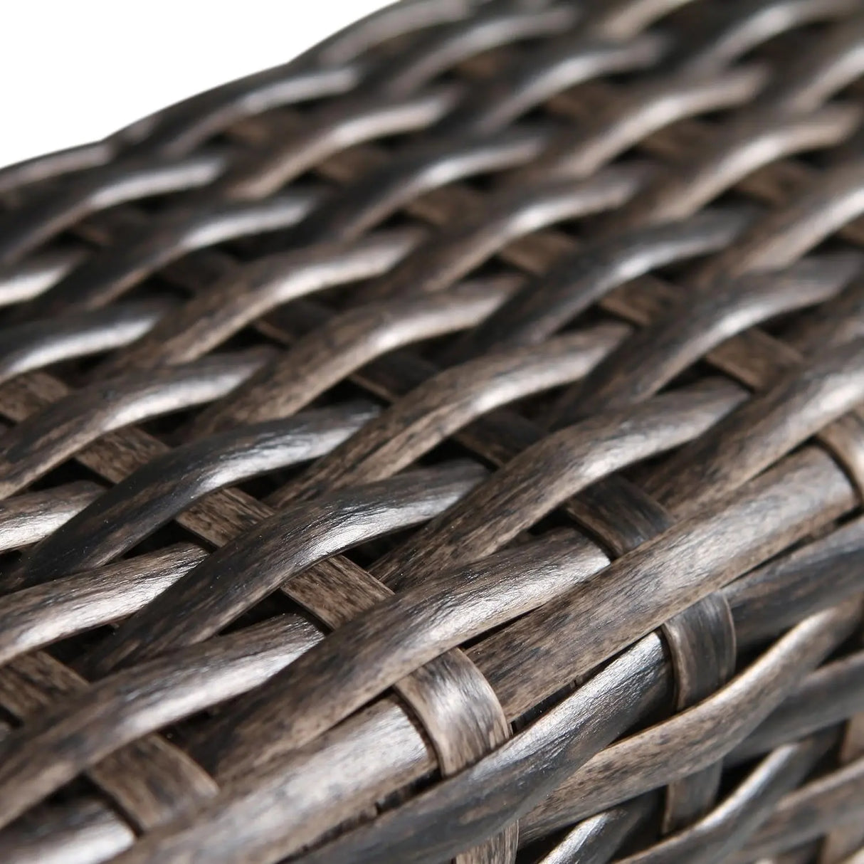 Outdoor Wicker Sectional Sofa Set for Patio and Garden (Brown)-Allen Cozy Haven Store