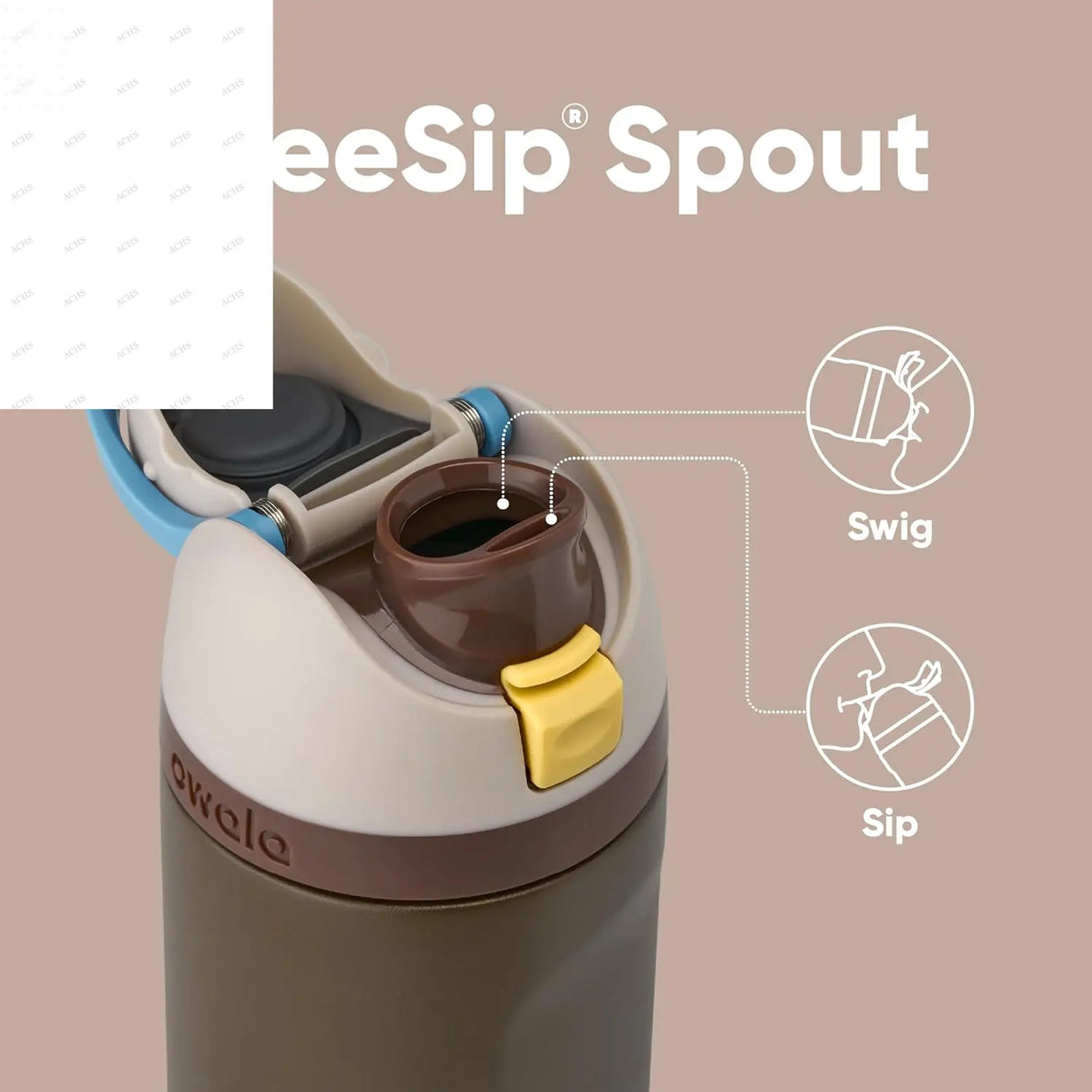 Owala Mandalorian Freesip Insulated Stainless Steel Water Bottle with Straw, 24-Ounce, BPA-Free, Ideal for Sports and Travel BlenderBottle