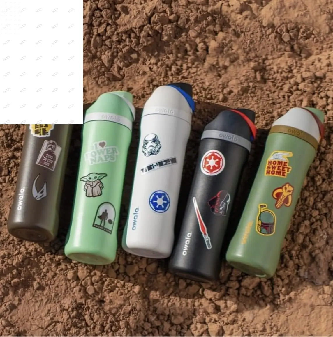 Owala Mandalorian Freesip Insulated Stainless Steel Water Bottle with Straw, 24-Ounce, BPA-Free, Ideal for Sports and Travel BlenderBottle