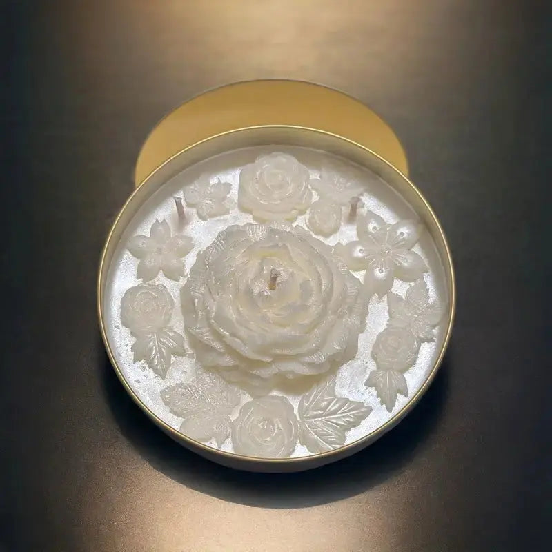 Peony Fragrance Candle - Elegant Decorative Accent Allen Cozy Haven Store