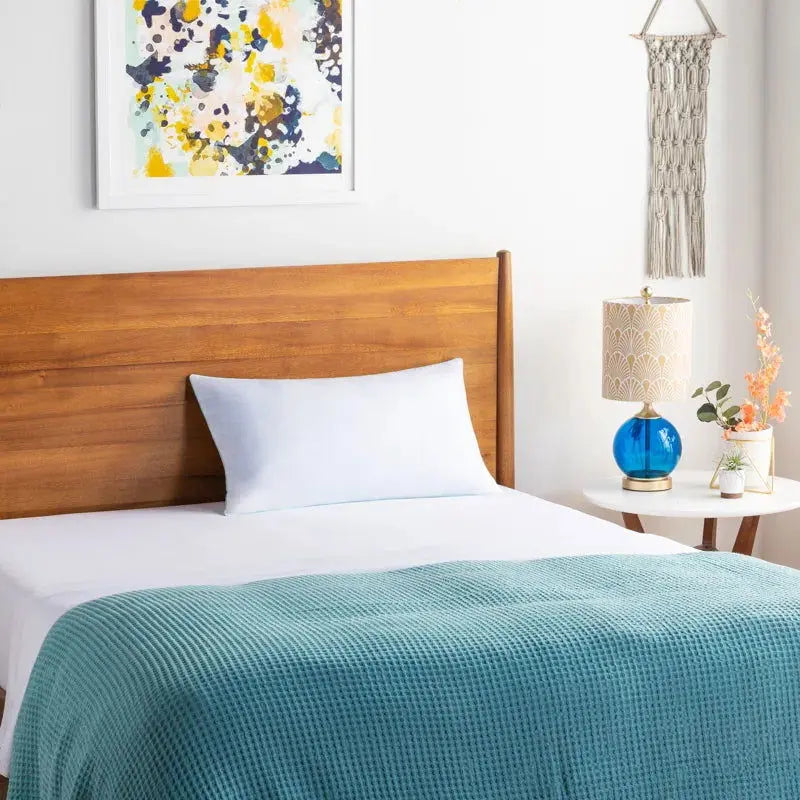 Premium Encased Shredded Memory Foam Pillow with Medium Support for Enhanced Cooling Comfort-Allen Cozy Haven Store