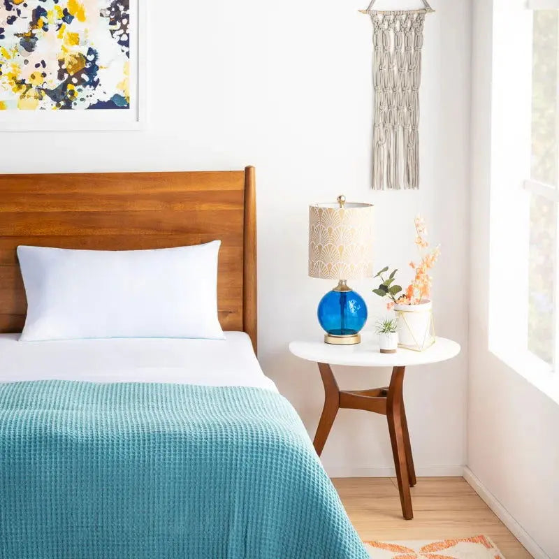 Premium Encased Shredded Memory Foam Pillow with Medium Support for Enhanced Cooling Comfort-Allen Cozy Haven Store