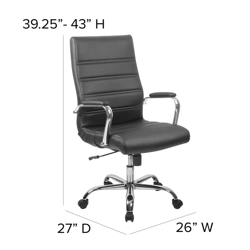 Premium Executive Office Chair with Metal Frame and Armrests-Allen Cozy Haven Store