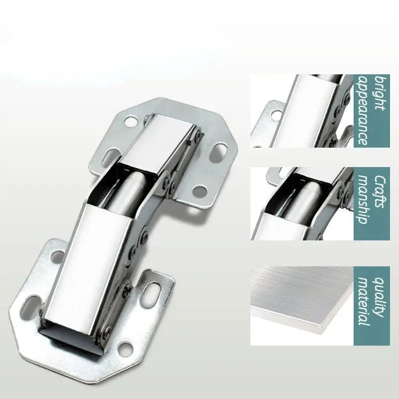 Premium Soft Close Hinges for Kitchen Cabinets - No Trenching Furniture Fittings with Screws Included-Allen Cozy Haven Store