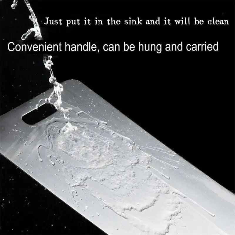 Premium Titanium and Stainless Steel Double-Sided Cutting Boards - Food Grade 304 Stainless Steel for Culinary Excellence-Allen Cozy Haven Store