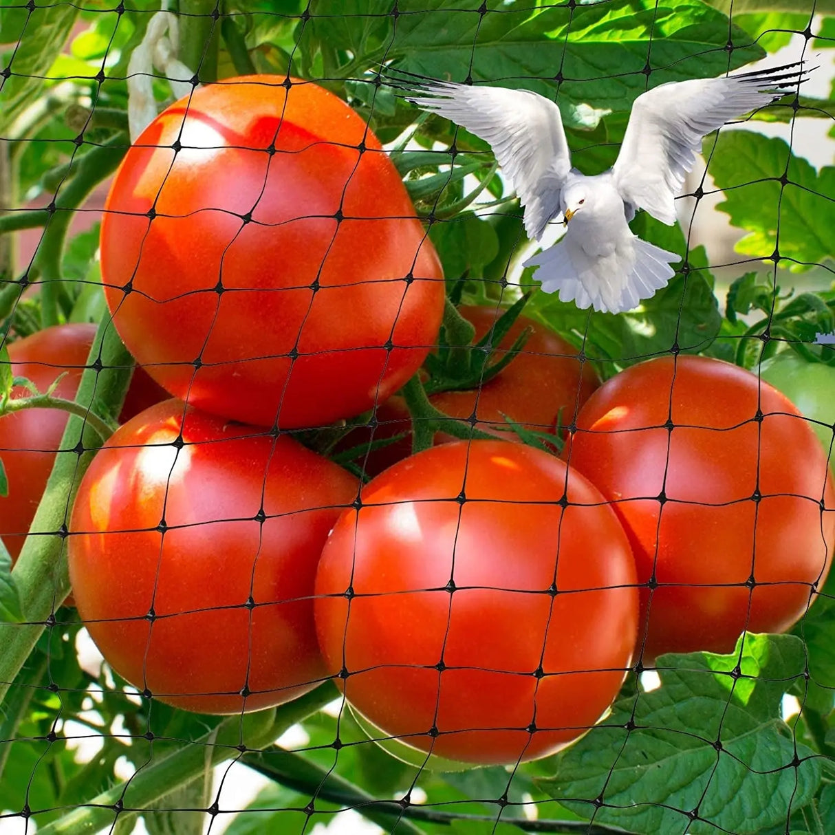 Professional Garden Bird Netting - 7 x 100 FT Black Deer Fence Netting for Vegetables, Plants, and Fruit Trees with 50 Cable Ties Included-Allen Cozy Haven Store